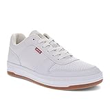 Levi's Drive Lo Herren-Sneaker, Weiß/Gum, 43 EU