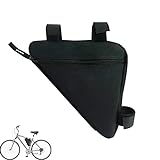 PXRLMYF Fahrrad Dreiecktasche,Wasserdicht Radtasche Triangle Bag,Fahrradrahmentasche,Fahrradtasche Rahmen für Mountainbike Rennrad,Schwarz