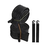 2pcs Synthetic Rubber Inner Tube | High Sealing Performance & Shock Absorption | Replacement for Cycle Tires 1.75-2.125in | Long - lasting & Heat Tolerant with Schrader Valve (26X1.75/2.125