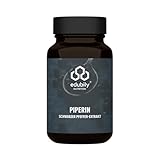 edubily nutrition® Piperin - Schwarzer Pfeffer Extrakt mit dem Markenrohstoff Bioperine - optimale Nährstoffaufnahme - 90 Kapseln