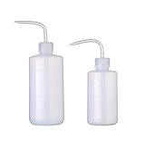 Waschflasche LDPE Flasche Plastikflaschen Dropper Bottles Laborflasche mit schmalem Mund 250ml 500ml (2er Pack)