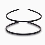 2 Stück Haarband, Kunststoff Einfach Stirnbänder, Stirnbänder mit Zähnen Dünne, DIY Stirnbände, 6mm Breite Glatte Stirnbänder