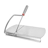 Edelstahl Käsehobel Butterschneider, Mehrzweck-Käseschneider mit Klingen, Käsehobelbrett aus Edelstahl mit Skala, Cheese-Slicer, Cheese-Cutter, für Blockkäse, Butter, Gemüse, Wurst, Kräuter, Brot