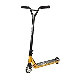 Clothink Stunt Scooter für Kinder Erwachsene ab 6 Jahre - High End Stunt Roller mit ABEC 9 Kugellager, 110 mm Räder, Trick Roller, Tretroller, Cityroller (Gold-100mm)