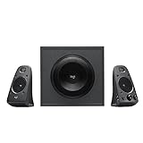 Logitech Z625 2.1 Lautsprecher-System mit Subwoofer, THX-zertifiziert, 400 Watt Spitzenleistung, 3.5 mm Eingang, Cinch- & Optischer Eingang, EU Stecker, PC/TV/Tablet/PS4/Xbox/Wii - Schwarz