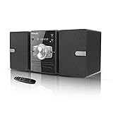 Kompakt CD-Stereoanlage Mini-Komponente 30W RMS CD-Player UKW/Bluetooth-kompatibel/USB/AUX/Fernbedienung/Kopfhörerbuchse Kompatibel mit hochauflösender Klangquelle