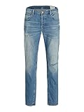 JACK & JONES Men's JJITIM JJDAVIS JOS 474 Jeans, Blue Denim, 32W / 34L