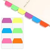 Candcamp 960 Stück bunte Lesezeichen, Mini-Kalender-Tabs, 6 helle Farben, Index-Tabs zum Anmerken von Büchern, Büro, Schule, Zubehör