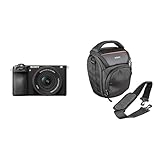 Sony Alpha 6700 Systemkamera (APS-C) mit 16–50mm II Objektiv – KI-Autofokus, 5-Achsen-Stabilisierung, 4K 120p Video, Touchscreen, ideal für Vlogging & Foto + Tasche