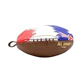 All Sport Vintage - Kulturbeutel Rugbyball – Braun Vintage und Australien Flagge – Rindsleder – handgenäht.