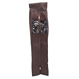 SOLUSTRE Nylon Oxford Kleidersack Staubbedeckung mit Reißverschluss Große Aufbewahrungstasche für Anzüge Mäntel Garderobe Kleidung Organizer Kaffee Farbe
