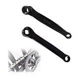 ZHYUAN 2 STK Crank Fahrrad Kurbel, 170MM, Fahrrad Kurbel Kurbelarm, Fahrrad vollmassive kurbeln, Langlebige MTB Kurbeln, Ebike Kurbelarm Erhältlich, passend für Rennräder, Mountainbikes, Falträder