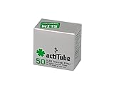 actiTube Slim Aktivkohlefilter 7,1m (4x50) Weltneuheit! Aktivkohle Filter, Silber