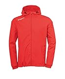 uhlsport Kinder Essential Regenjacke, Rot/Weiß, 140