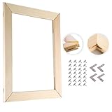 100 x 80 cm Holz-Leinwandrahmen-Set, Keilrahmen für Kunstdrucke, Gemälde, Poster und Ölgemälde, Massivholzrahmen-Set für Künstler und Bastler