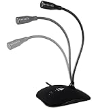 KLIM Talk USB - NEU 2024 - Standmikrofon PC und Mac - Kompatibel mit jedem Computer - Professionelles USB Mikrofon- High Definition Audio USB Microphone - Schwarz