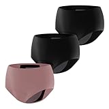 Carer 3er Pack Damen Inkontinenzslip - Wiederverwendbare Periodenunterwäsche für starke Blutungen mit 150 ml Saugeinlage für mittlere Inkontinenz oder nächtlichen Periodenschutz