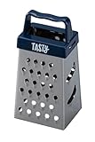 Tasty Mini-Vierkantreibe - Perfekte Küchenreibe für Schokolade, Zitrone & Muskat - Kompakt & Vielseitig - Trendiges Dunkelblau, Blau/Silber