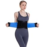 Rückenstützgürtel zur Entlastung des Unteren Rückens, Atmungsaktive Rückenbandage für Herren und Damen, Rückengurt für Arbeit und Sports C,L/XL