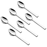 Homikit Kaffeelöffel 6er Set, Edelstahl Teelöffel Dessertlöffel Espressolöffel, Klein Löffel für Hause Restaurant Café, 13,5cm, Spülmaschinenfest