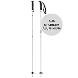 ATOMIC CLOUD Skistöcke - Weiß - Länge 120 cm - Hochwertiger Aluminium-Skistock - Ergonomischer Griff für mehr Grip - Stock mit 60 mm Pistenteller - Einsteiger-Stöcke