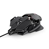 Trust 22089 GXT 138 X-Ray Gaming Maus (4.000 dpi-Sensor, 10 programmierbare Tasten, anpassbare RGB-Beleuchtung) schwarz