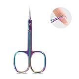 Nagelhautschere Extra Fein Hautschere Profi Nagelhautschneider Edelstahl Nagelhaut Schere für Fuß und Fingernägel Cuticle Cutter Cuticle Scissors Nagelhautentferner Cuticle Remover Maniküre Schere