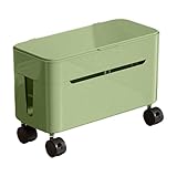 Kabelbox, Kabel-Management-Aufbewahrung mit Rollen, Tisch-Organizer für Ladekabel, perfekt für Zuhause, Büro, Wohnheim, Gaming-Setup, TV-Ständer, Computertisch, Tech-Liebhaber, Mieter und