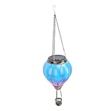 Solar Fire Ballon Laterne, Einzigartiges Design für den Garten Im Patio Yard, Hängende Außenlaterne mit Wasserdichtem Gebäude, Erstaunliches für Feiertage (D-Typ)
