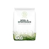 4 kg Rasensamen Sport & Spiel schnellkeimend 160 m², robust, sattgrün, ideal für Neuansaat und Nachsaat, Rasensaat Grassamen Frühjahr bis Herbst (4 kg)