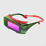 Solarbetriebene automatische Verdunkelung Schweißmaske mit spritzwassergeschütztem Design, verstellbarem Kopfband und leichtem Polypropylen-Rahmen, geeignet für verschiedene Schweißarten (True Color +
