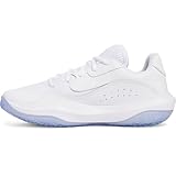 Under Armour Unisex's Ua Lockdown 7 Low Basketball Shoe, White White Metallic Silver, 41 EU