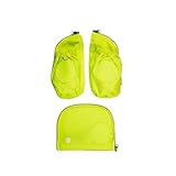 ergobag Fluo LED Seitentaschen Set Geeignet für pack, cubo, cubo light und wide Gelb