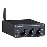 Fosi Audio BT20A Bluetooth Verstärker, 200W Mini Hifi Verstärker mit TPA3116 Amp Chip, Bass und Treble Regler, Stereo Verstärker Class D 2.0 Kanal