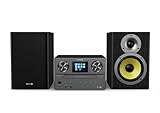 Philips TAM8905 Mikro-Musiksystem 100W, Bluetooth, Spotify Connect, Internetradio, DAB+, CD-Player, USB, Bassreflex-Lautsprecher, Digitale Klangregelung, klassisches Design mit Farbdisplay