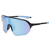 PORUPAEL Photochromatische Selbsttönend Fahrradbrille Rahmen Polarisiert Fahrradbrille TR90 Rahmen für Herren Damen Jungen Mädchen Klar Sportsonnenbrille, UV400-Schutz (Blau)