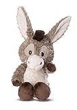 NICI 49035 Kuscheltier Esel Donkeylee 53cm grau schlenkernd-Nachhaltiges Stofftier aus weichem Plüsch, niedliches Plüschtier zum Kuscheln und Spielen, für Kinder & Erwachsene, tolle Geschenkidee