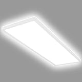 BRILONER Leuchten - Deckenlampe LED, LED Panel Ultra Flach, Backlighteffekt, neutralweißes Licht, 3.000 Lumen, Weiß, 580x200x30mm (LxBxH), 7402-416