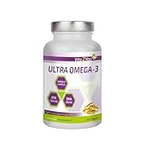 Vita2You Ultra Omega 3 Kapseln 2000mg - 1000mg EPA & 500mg DHA pro 2 Kapseln - 120 Softgel Kapseln - Fischöl - Hochdosiert - Premium Qualität