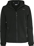 CMP Jungen Softshelljacke Für Kinder Kapuzen Jacke, Schwarz, 140 EU