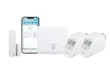 Homematic IP Smart Home Starter Set Heizen + Fenster- und Türkontakt mit Magnet, digitale Heizungssteuerung per App, Alexa & Google Assistant, einfache Installation, Energie sparen
