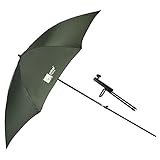 Zite Fishing Angelschirm-Set mit Schirmständer - Großer 250D Regenschirm Sonnenschirm mit Schirm-Stütze für Angler, Angelschirme, Angel Schirm, Anglerschirm, Sonnenschirm Angeln