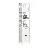 SoBuy FRG126-W Hochschrank für Bad Badmöbel Badezimmer...