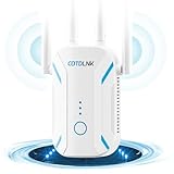 COTDLNK 2024 WLAN Verstärker WLAN Repeater WiFi Internet Verstärker für Home WiFi Extender 1200Mbit/s Dualband, WiFi Booster mit Ethernet-Anschluss, einfache Einrichtung, EU-Stecker