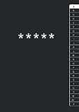 Passwort Buch Mit Register - Klein: in Etwa DIN A6 Format | 100 Seiten | Platz für 200 Passwörter | Mit Alphabetischem ABC Register