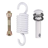 JOINPAYA Satz Hängesessel Befestigungsset mit Spiralfeder aus Hochfester Legierung Schwenkbare Hängemattenhalterung für Garten und Terrasse Geräuscharm und Vibrationsreduzierend