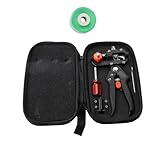 Angoily Grafting Tool Set Professionelles Gartengerät mit Langlebigen Stahlklingen und Ergonomischem Griff für Obstbäume Veredelungsmesser Gartenschneideset mit Stofftasche und Grünfolie