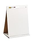 Post-it Super Sticky Recycled Meeting Charts, Packung mit 1 Block, mit 20 Blättern, 584 mm x 508 mm, Farbe: Weiß - Selbstklebendes Flipchartpapier für Brainstormings überall