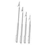 Ipetboom 4 Stück Teiliges Verstellbare Teleskop edelstahl Krokodilklemmen Rostfrei Leicht Langlebig Vielseitig Einsetzbar für Reparaturen Befestigung an Kleidung Taschen und Aktenordnern