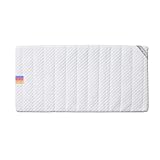 bebebus Kinderbett, Faltbar Kinderreisebett,Stoßfest & Atmungsaktiv Baby Bett, Höhenverstellbar, Tragbar, 4-Rollen-Vierrad-Lenkung， Reisebett ab Geburt bis 30 kg (Weiß Matratze)